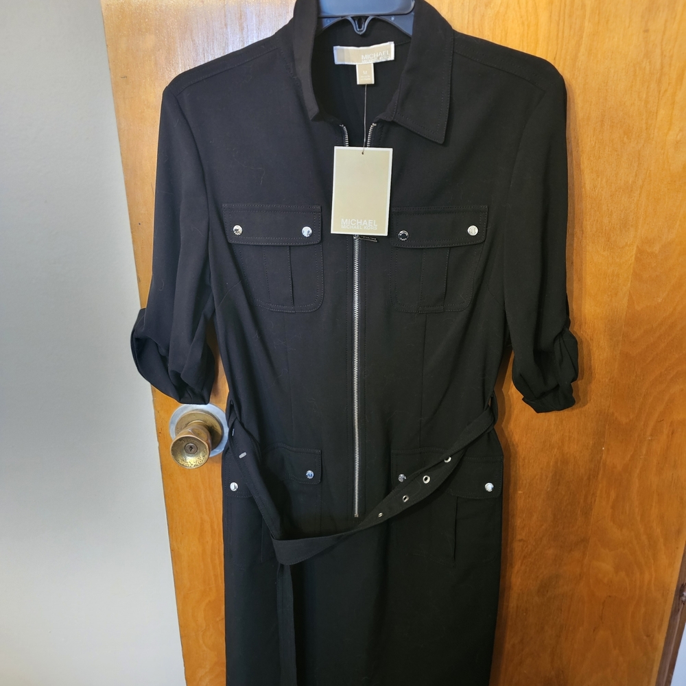 Michael Kors Black Long Sleeve Dress